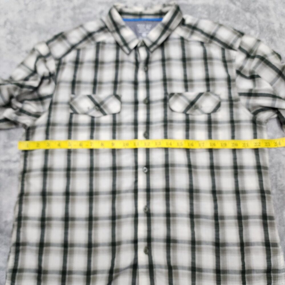 Mountain Hardwear Men's Green Plaid Outdoors Shirt Hiking Camping Size L - Picture 9 of 12